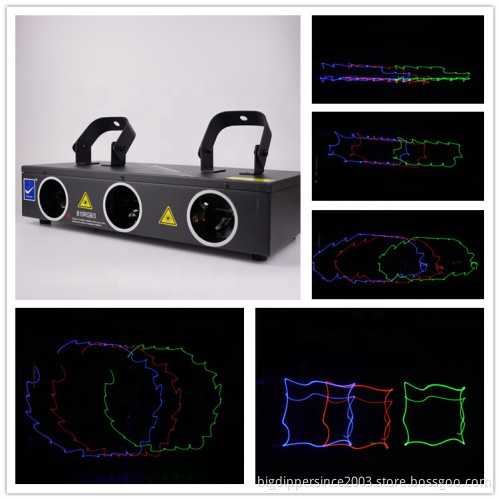 Hot Selling Laser RGB DJ Auto sound dmx master-slave Laser Light for ktv bar disco B10RGB/3